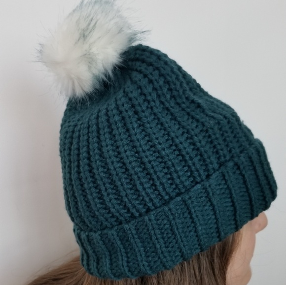 POM POM BEANIE - blue - Picture 2 of 3